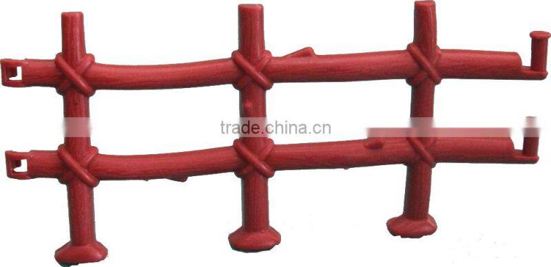 3D decorative concrete fence,N09-002,decorative outdoor scale model fence,architectural outdoor security model fence