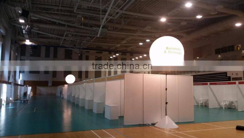 hot sell 1.5m Diameter Advertising Inflatable Trip led Balloon with printed stand LED Balloon for Concert or Action or Party