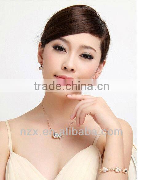 OUXI 2015 fashionable fish party set with Austrian crystal S-3009