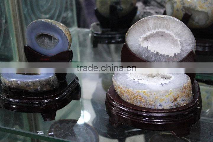 Natural Amethyst Crystal Geode Bowl / Amethyst Treasure Bowl for Bringing Mammon