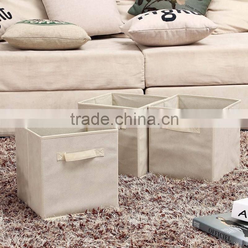 Foldable Clothes Storage Cube Basket Bin, Collapsible Storage Cube For Nursery Home and Office