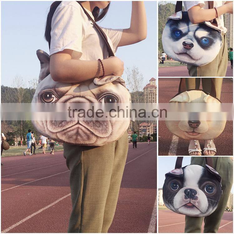 animal face pillow case wholesale popular cat face pillow cover , dog face pillow case