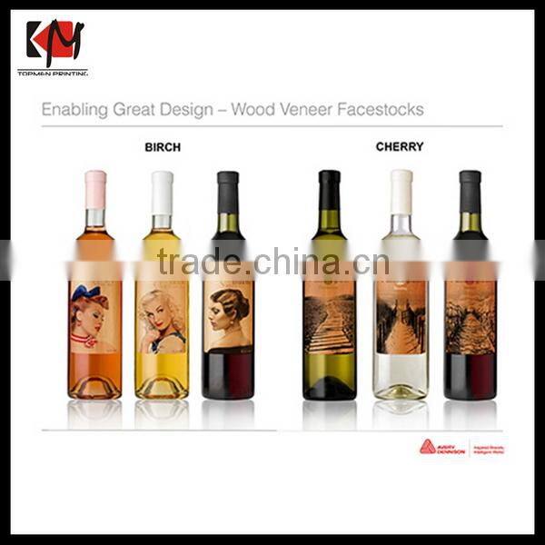 Vinly Wine Label Sticker Printing Removable Moiture-proof Wine Bottle Label