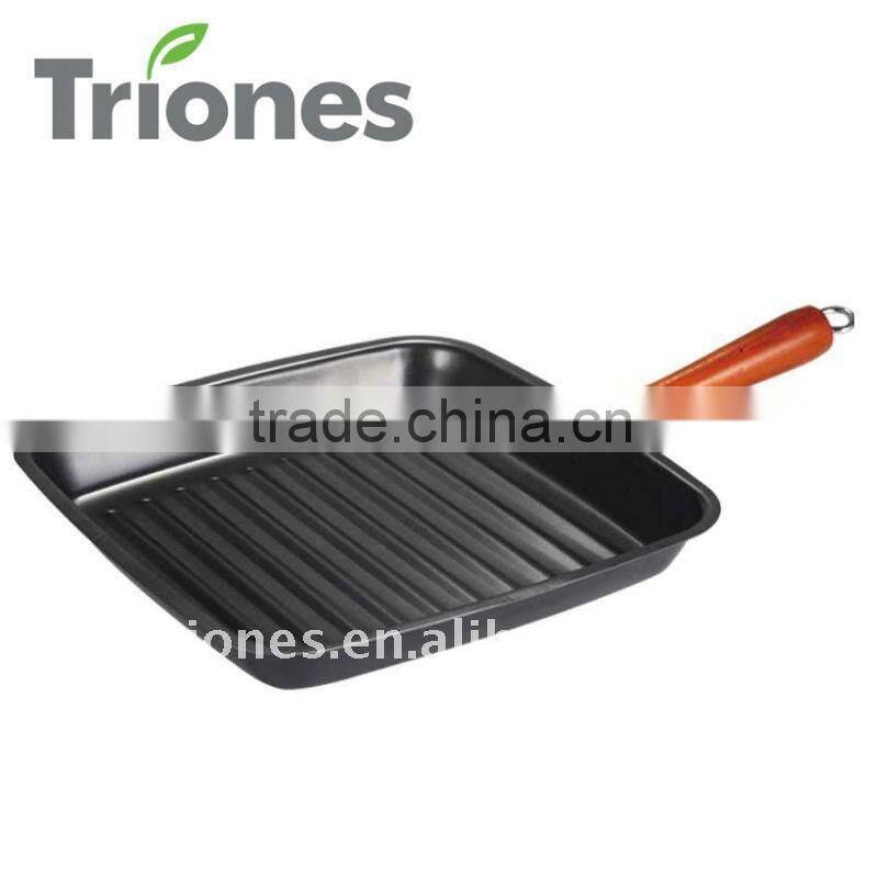 Factory direct manufacturing non-stick grill pan square pan kitchen cookware