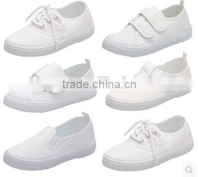 Wholesale Cheap white canvas shoes generic canvas shoes lace-up shoes