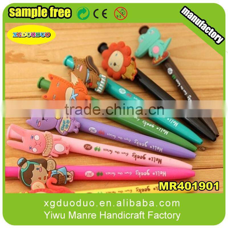 Popular Soft PVC Flower Shaped Pencil Charms