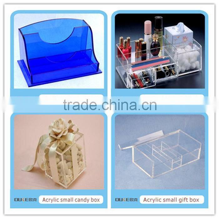 High quality clear acrylic cosmetic organizer with drawer