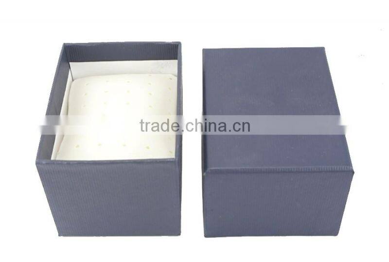 Good quality classic watch box dark blue watch case for mens watch on alibaba