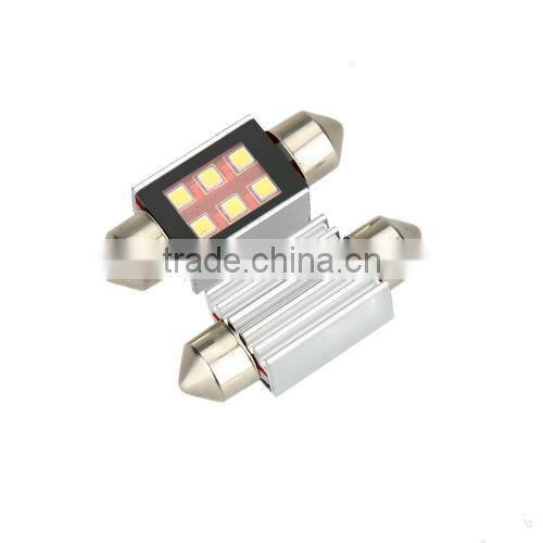 2 X 2323 6SMD 300LM S8.5 36MM LED Car License Plate Lamp Width Light Bulb Replacement White
