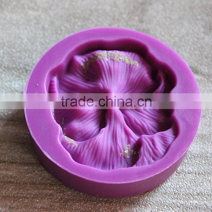Single Flower Style Silicone Soap Molds , Fondant Mold Tool , Silicone Chocolate Mold