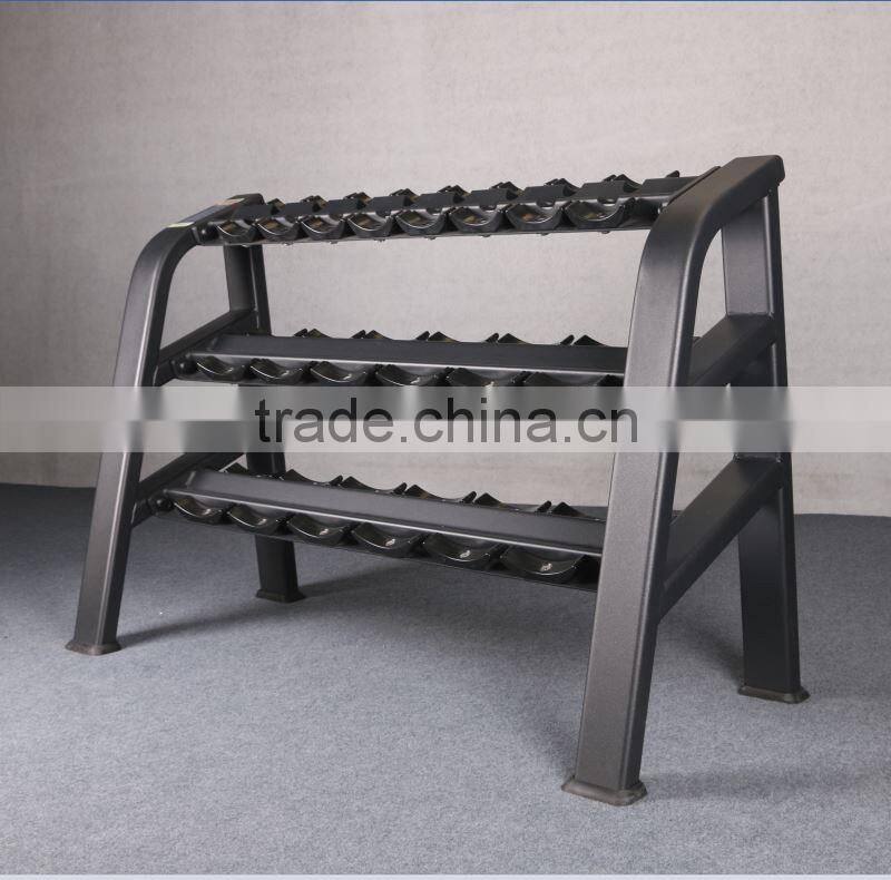 commercial use indoor gym equipment dumbell rack