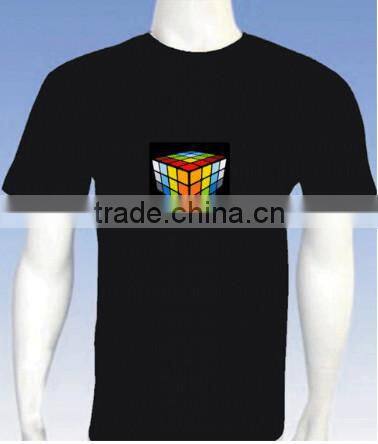 EL panel for t-shirt with rubik signs