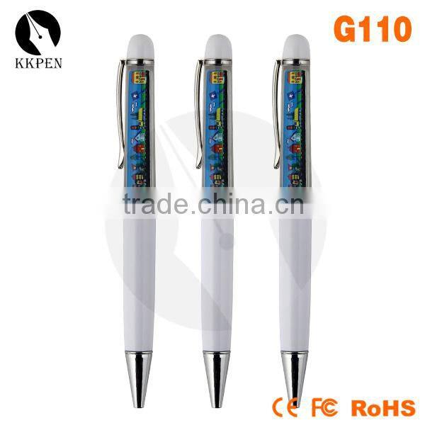 KKPEN Hot selling Custom Floating Pens/customised promotional pens/white pens with logo