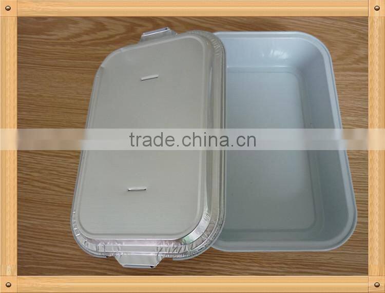 high quality coated smooth airline wall aluminum foil container carboard lid