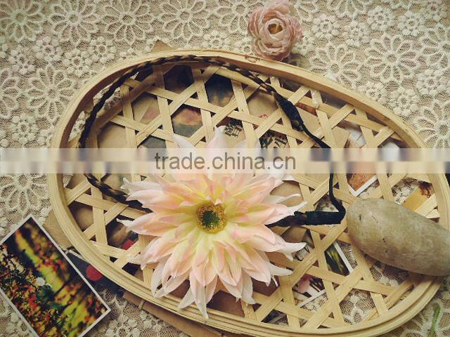 Artificial Gerbera Daisy Flower Headband Garland Hair Wreath