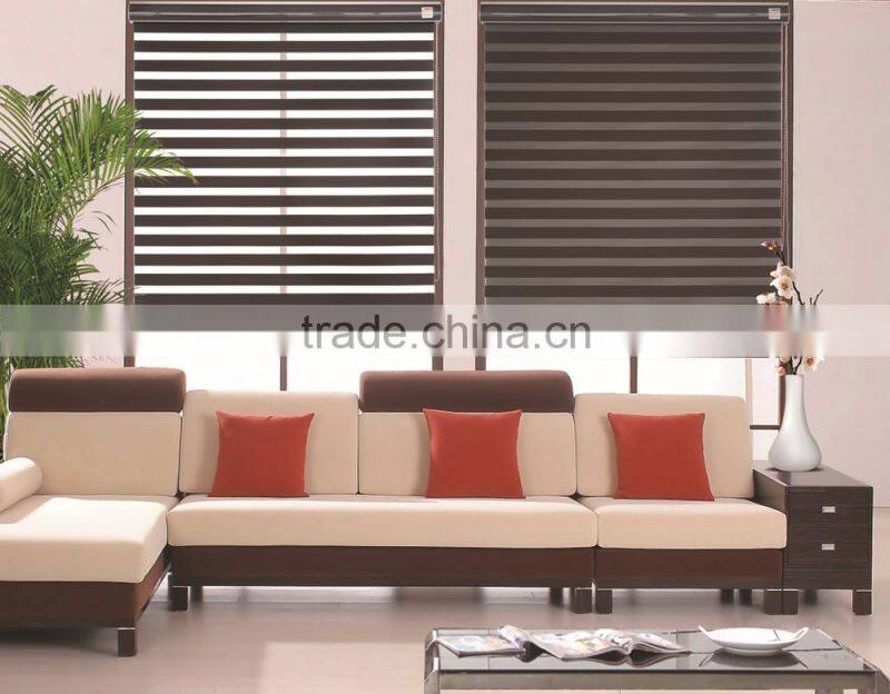indoor roller zebra blind day night fabric