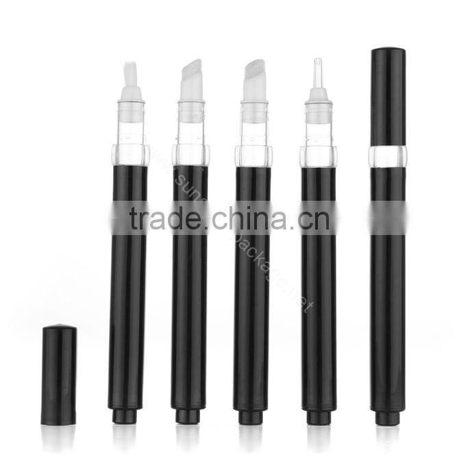 SAH239E---2.2ml cosmetics pen with metalizing and logo printing/ brush pen/ tube packaging/ cosmetic packaging