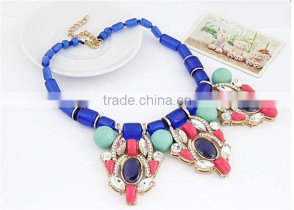 Top Quality Luxury Flower Shourouk Pendant Statement Necklace Women Necklaces & Pendants Fashion Necklaces for Women 2014