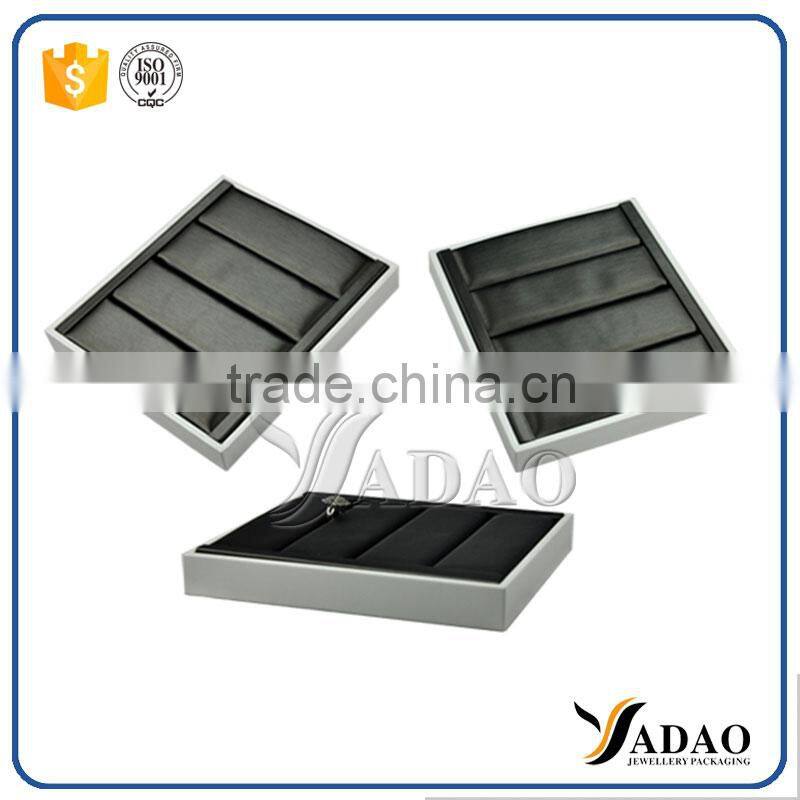 High quality luxury Customized white ring tray for jewelry shop exhibition