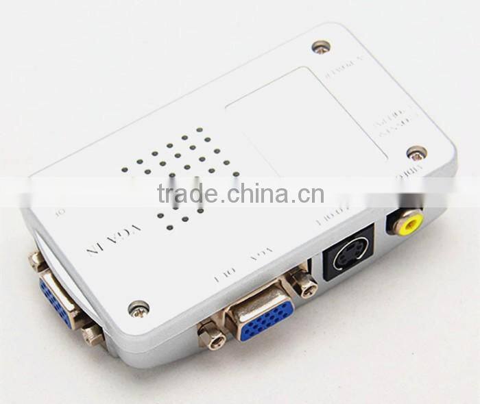 Computer Laptop PC VGA To Video Universal PC VGA to TV AV RCA Signal Adapter Converter Video Switch Box Supports NTSC PAL system
