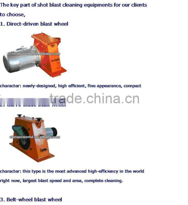 Q37 hook type shot blasting machine/hanger sand blasting machine/lift hook shot blasting