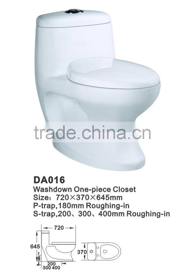 Ceramic One piece indian style toilet for low price