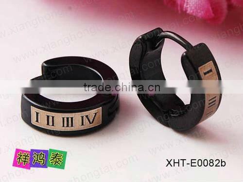 Pure titanium/stainless steel earring for men and women