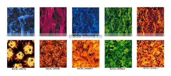 Liquid Image NO.X5FL10V1 fashion flame patterns water transfer printing film hydrographic film hydro dipping film 40x50 Packag
