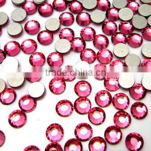 Flat back rhinestones rose