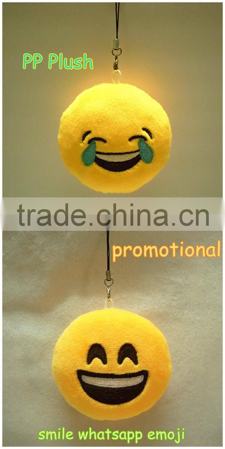 Wholesale fashion top quality lowest price items plush whatsapp emoji adornment