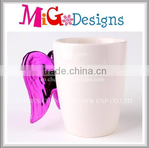 Best Seller Personalised China Moustache Handle Mugs Ceramic