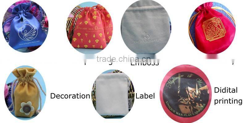 Eco friendly natural custom drawstring dust bag for shoe and for handbag