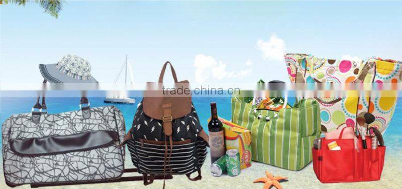 Fashion Satin beach bag with bow-tie for gift