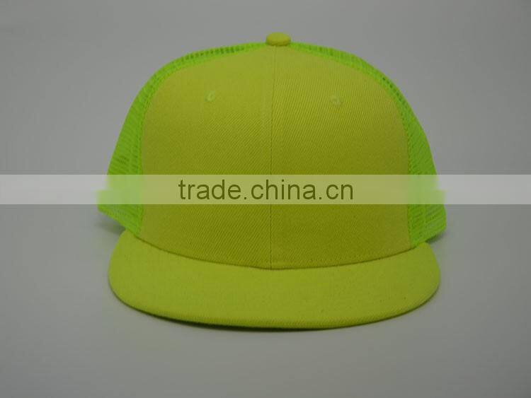 Custom Cheap flat bill blank trucker cap