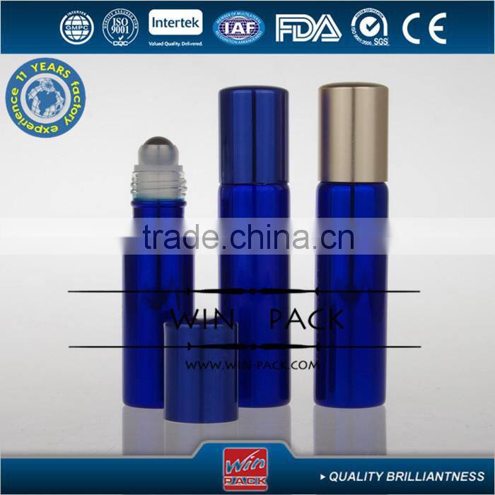 Roll-on clear bottle with silk screen printing