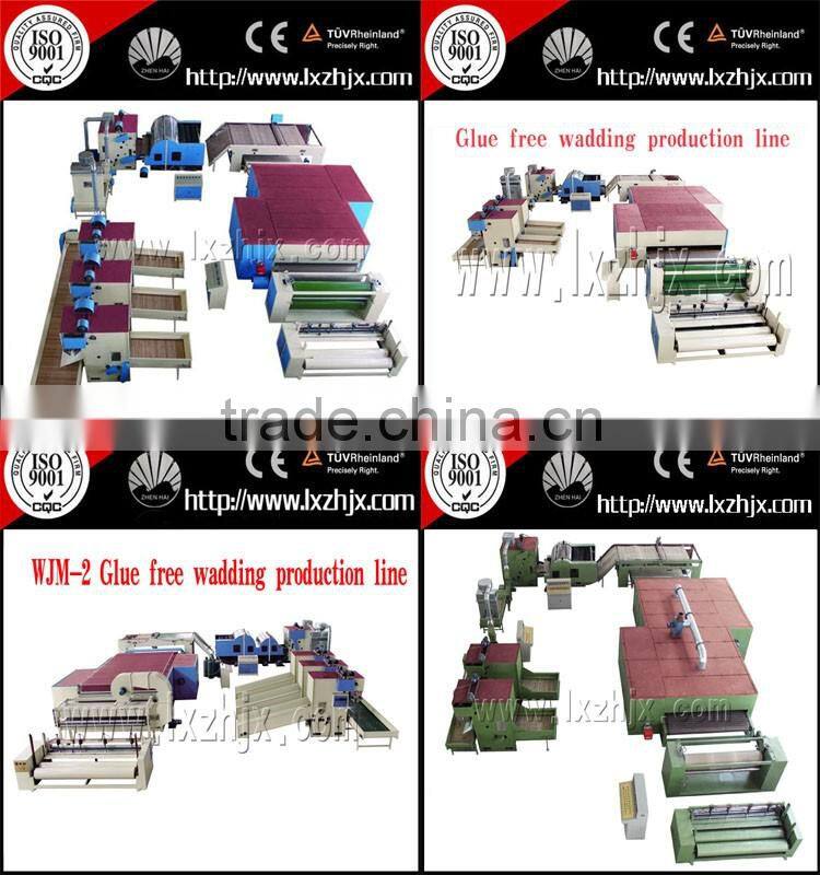 nonwoven sintepon production line , polyester fiber wadding machine
