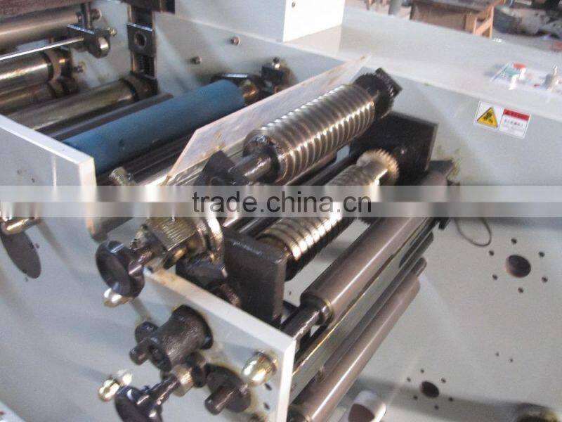 Adhesive Label roll single or double rotary die cutting machine with slitting machine