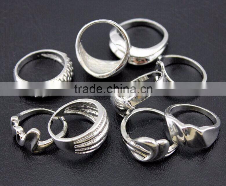 Bulk heigh quality with good market Retro alloy various rings