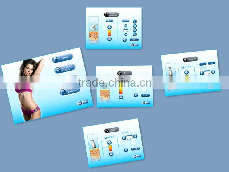 5-1 Tripolar/Bipolar/Multipolar Radio Frequency RF Cellulite Removal Cavitation Slimming Machine LUNA V Plus