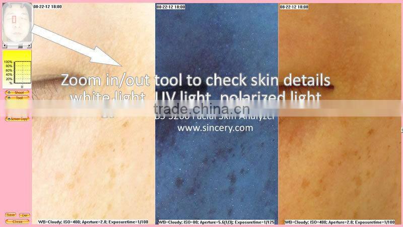 UV Light 3D Face Camera Magic Mirror Skin Analyzer for Face