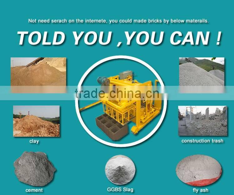 mobile concrete block brick making products machinery