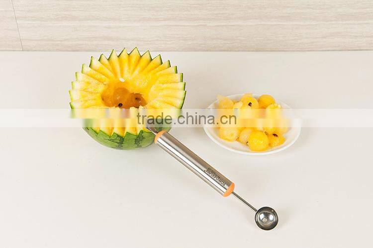 Multifunction Kitchen Fruit Salad tool , Carving knife & Melon baller