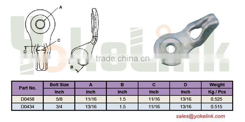 Angle Thimble Eyelet 5/8"