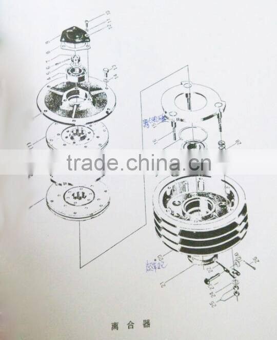 Farm auto engine parts clutch press disc and driven disc assembly