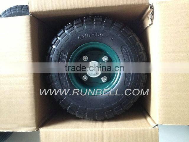 Black 6''Solid Rubber Barbecue Wheel for European Market