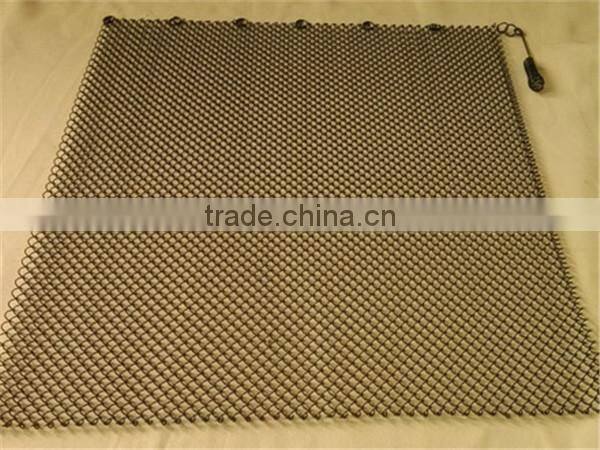 metal drapery wire mesh fireplace screens