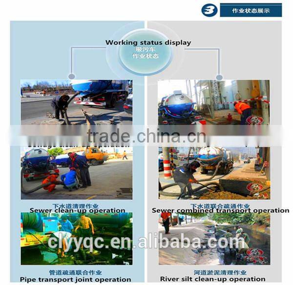 2015 factory DFAC 4000L high pressure sewer flushing vehicle