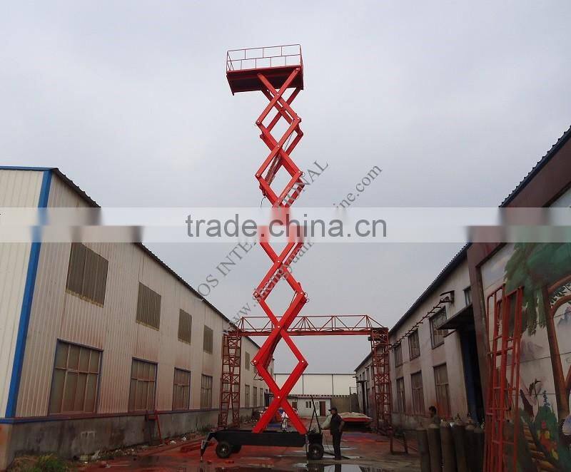 16m Hydraulic Scissor Aerial Work Lift Table
