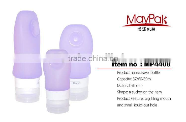easy-taking silicone shampoo bottle with a sucker MP4408