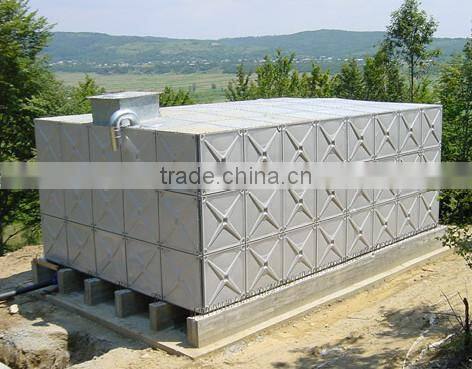 100 cubic meters galvanized water tanks/professional galvanized steel water tank/galvanized steel square water tank